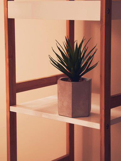 White High Gloss 3 Tier Small Shelf Unit | Versi