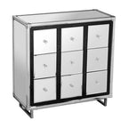 9 Drawer Crocodile Leather Effect Cabinet | Carla