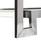 Carla Crocodile Leather Effect Coffee Table