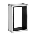 Crocodile Leather Effect Wall Cube Shelf | Carla