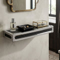 Crocodile Leather Effect Small Wall Shelf | Carla