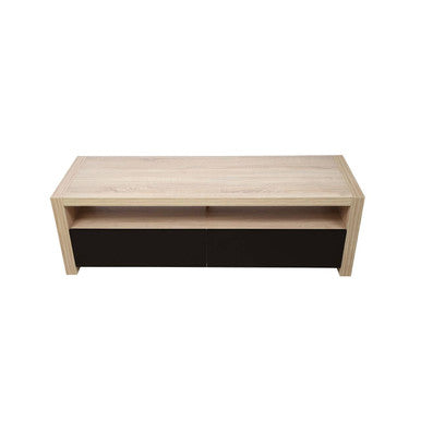 Natural Oak Veneer Coffee Table with 2 Storage Drawers and 1 Shelf | Loki