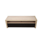Natural Oak Veneer Coffee Table with 2 Storage Drawers and 1 Shelf | Loki