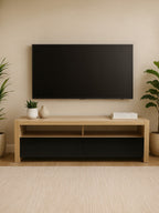 Natural Oak Veneer Coffee Table with 2 Storage Drawers and 1 Shelf | Loki