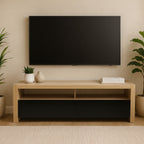 Natural Oak Veneer Coffee Table with 2 Storage Drawers and 1 Shelf | Loki