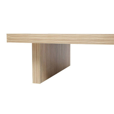 Black and Natural Square Coffee Table | Loki