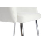White Leather Effect Dining Chair | Merrik
