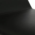 Black Leather Effect Dining Chair with White Legs | Cassy