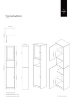 2 Door Oak Effect Floor Standing Cabinet | Vida