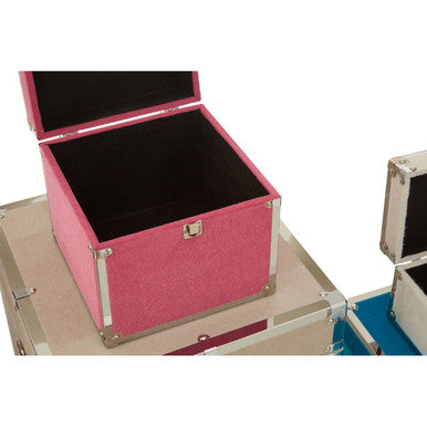 Multicoloured Set of 6 Storage Trunks | Carla