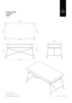 Natural Fir Wood Top Industrial Dining Table with Lower Shelf and Black Metallic Legs | Foundry