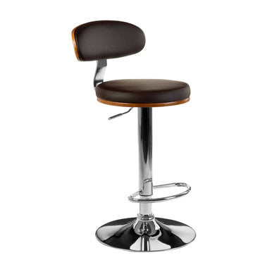 Bentwood Brown Bar Chair with Oval Back | Parkar