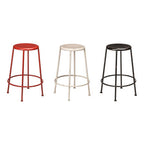 Artisan Red Metal Stool