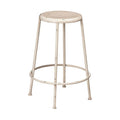 Cream Metal Bar Stool | Artisan