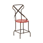 Red Metal Seat Chair | Artisan