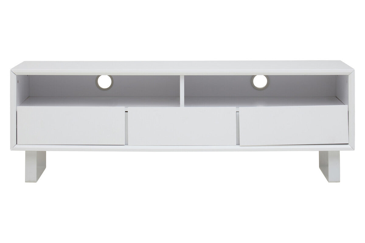 White High Gloss Media Cabinet | Moritz