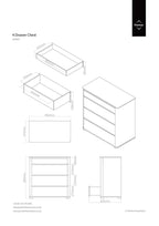 Black High Gloss 4 Drawer Chest | Moritz