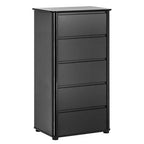 Black High Gloss 5 Drawer Chest | Moritz