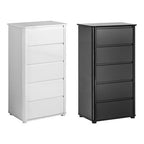 Black High Gloss 5 Drawer Chest | Moritz