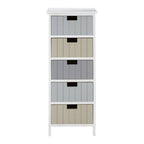 White 5 Drawers Chest | New England