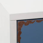 White Square Side Table with Drawer | Alchemy