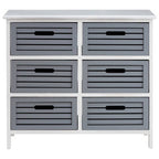 6 Grey Drawers Unit | Vermont