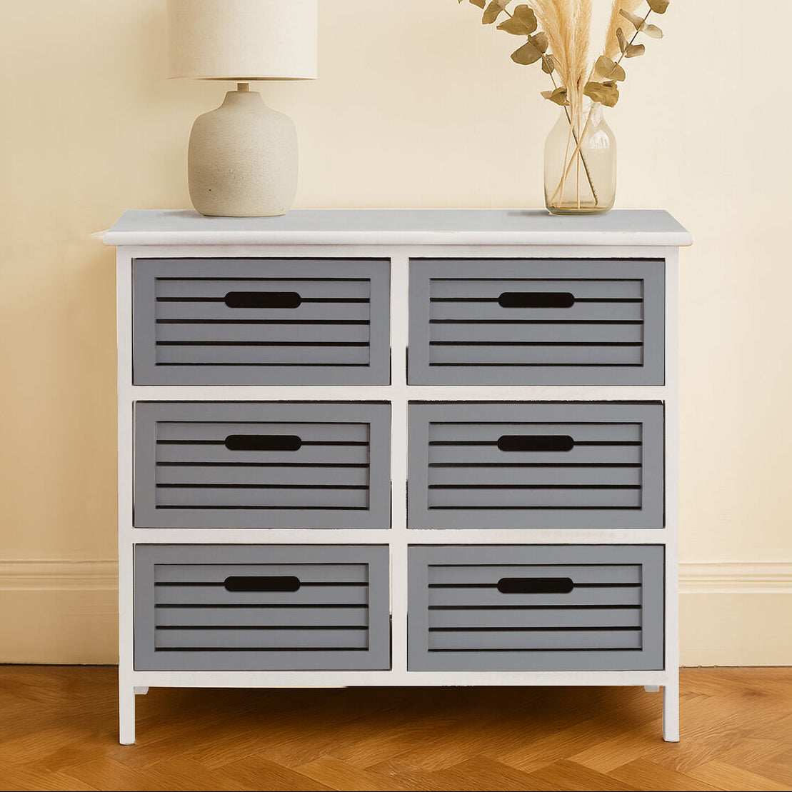 6 Grey Drawers Unit | Vermont