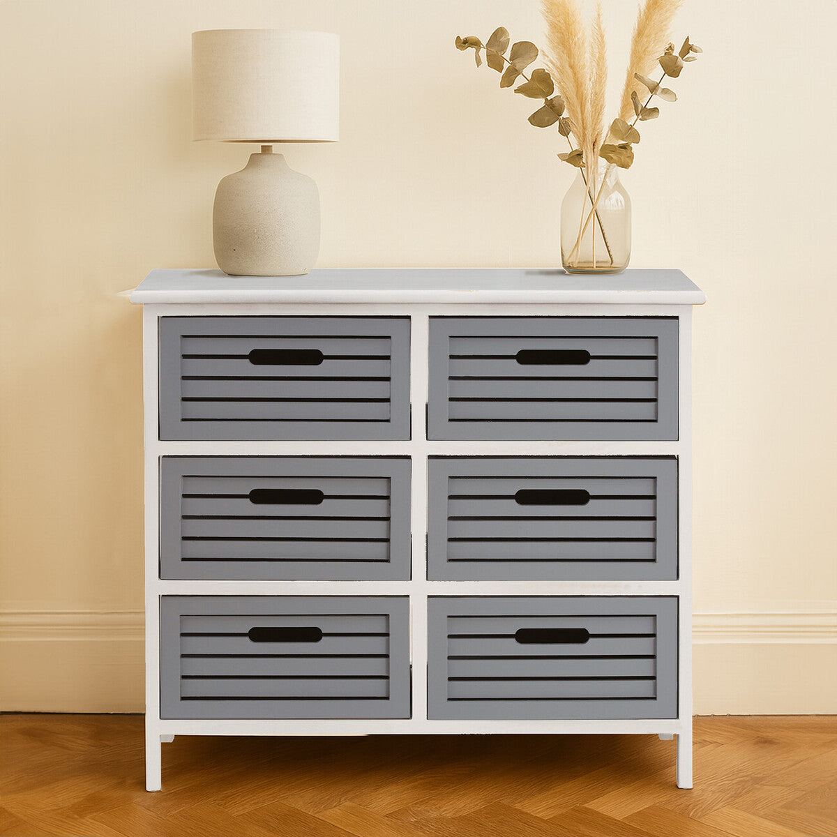 6 Grey Drawers Unit | Vermont