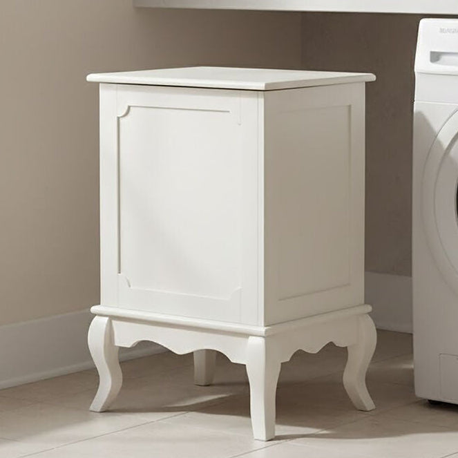 Ivory Finish Laundry Hamper with Lift Up Lid | Marcella
