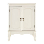 Double Door Ivory Finish Cabinet | Marcella