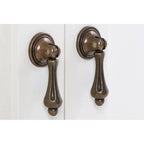 Double Door Ivory Finish Cabinet | Marcella