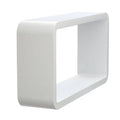 Set of Three Varied White | Wall Cubes