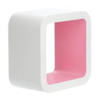 Set of Three Varied White | Wall Cubes