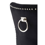 Black Cotton Velvet Dining Chair | Regents Park