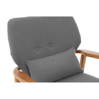 Grey Chair with Birchwood Frame | Stockholm