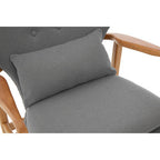 Grey Chair with Birchwood Frame | Stockholm