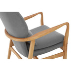 Grey Chair with Birchwood Frame | Stockholm