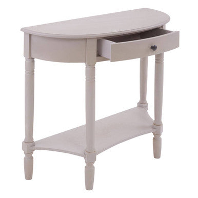 Heritage Grey Putty One Drawer Console Table