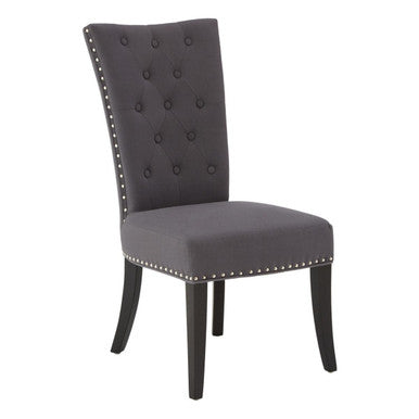 Grey Cotton and Linen Dining Chair | Regents Park
