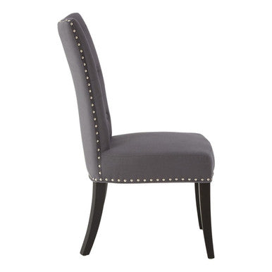 Grey Cotton and Linen Dining Chair | Regents Park