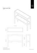 Black Console Table with Storage | Osaka