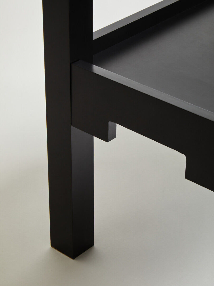 Black Console Table with Storage | Osaka