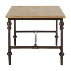 Natural Rectangular Coffee Table with Distressed Fir Wood Top | Tribeca