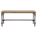 Natural Rectangular Coffee Table with Distressed Fir Wood Top | Tribeca