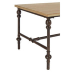 Natural Rectangular Coffee Table with Distressed Fir Wood Top | Tribeca