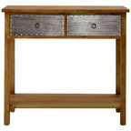 Natural Console Table with Two Drawers | Shoreditch