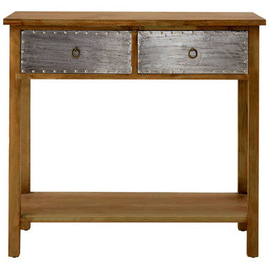 Natural Console Table with Two Drawers | Shoreditch