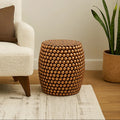 Templar Copper Finish Barrel Stool