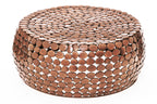 Gold Round Iron Pebble Design Coffee Table | Templar