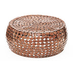 Gold Round Iron Pebble Design Coffee Table | Templar